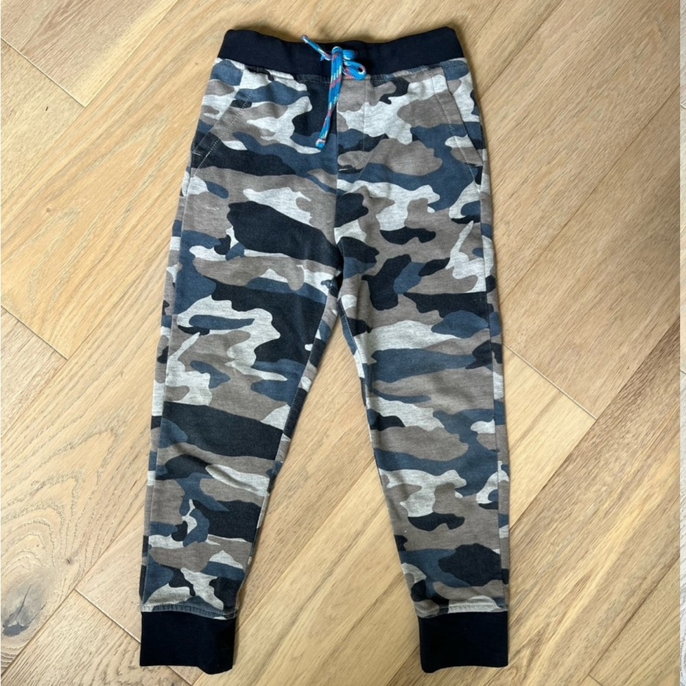 Crewcuts blue camo jogger sweatpants